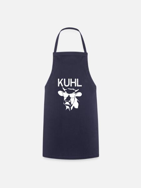 Kuhl Landleben Landwirt Geschenk Pferd - Kochschürze - Navy