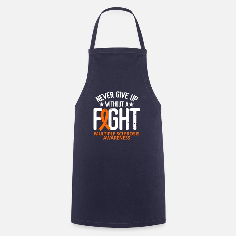 Multiple Sclerosis Awareness a Fight Orange Ribbon - Kochschürze - Navy