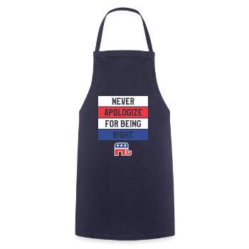 Funny Republican Gift For A Conservative - Kochschürze - Navy - Vorne - AI Model Male 185 dark (185cm)
