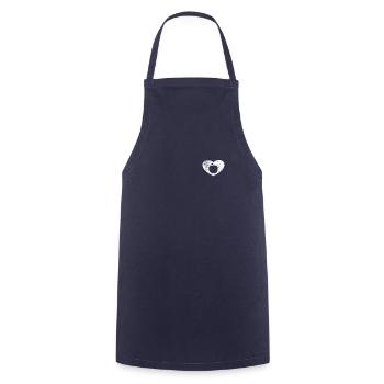 Apple Healthy Fruit Fruit Vegan Retro Gift - Cooking Apron - navy - Front - AI Model Male 185 dark (185cm)