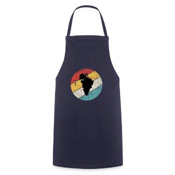 Obst Trauben Wein Traube Weinrebe Retro Geschenk - Kochschürze - Navy - Vorne - AI Model Male 185 dark (185cm)