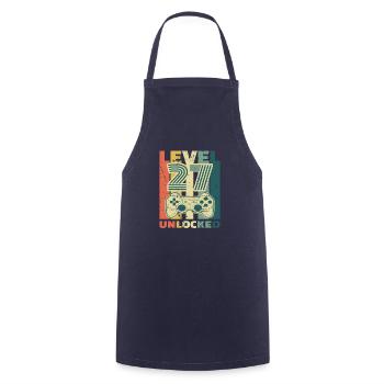 27th Birthday Years Old Gaming Gift - Cooking Apron - navy - Front - AI Model Male 185 dark (185cm)
