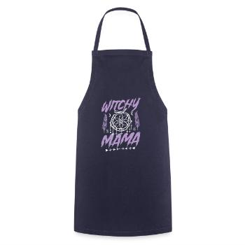 Witchy Mama Halloween Witches - Cooking Apron - navy - Front - AI Model Male 185 dark (185cm)