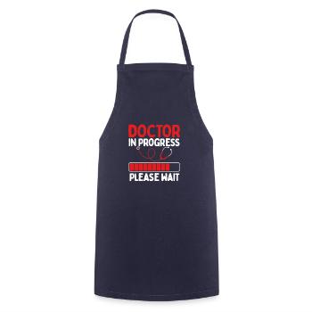 Doctor School Futur docteur étudiant en médecine - Tablier de cuisine - marine - Devant - AI Model Male 185 dark (185cm)