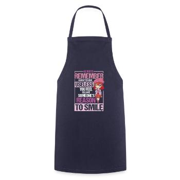 Anime Manga Japan Kawaii Funny Saying Gift - Cooking Apron - navy - Front - AI Model Male 185 dark (185cm)