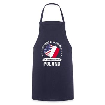 American Patriot Poland Flag American Polish Roots - Kochschürze - Navy - Vorne - AI Model Male 185 dark (185cm)