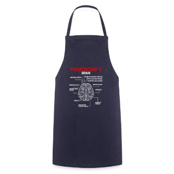 Pediatrician Brain Pediatrician Pediatrics - Cooking Apron - navy - Front - AI Model Male 185 dark (185cm)