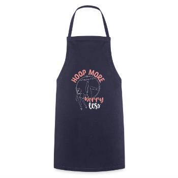 Cerceau aérien pour enfants avec boucle à main de cerceau aérien - Tablier de cuisine - marine - Devant - AI Model Male 185 dark (185cm)