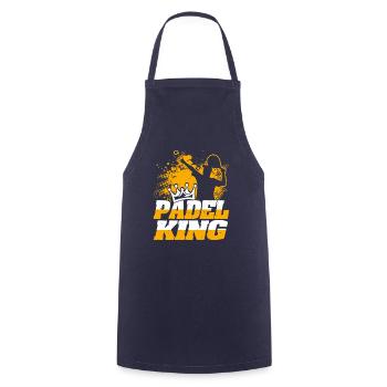 Men's Padel T-shirt - Cooking Apron - navy - Front - AI Model Male 185 dark (185cm)