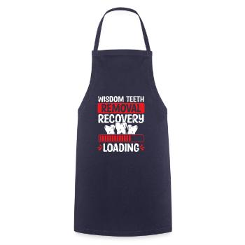 Wisdom Teeth Removal Wisdom Tooth Survivor - Cooking Apron - navy - Front - AI Model Male 185 dark (185cm)