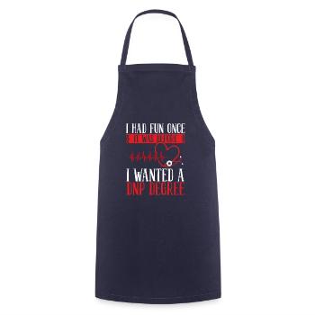 DNP Nurse DNP Doctor Essentials DNP Degree - Cooking Apron - navy - Front - AI Model Male 185 dark (185cm)