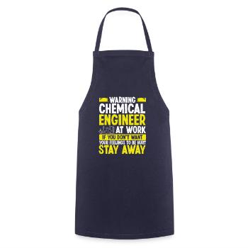 Funny Chemical Engineer Engineering - Cooking Apron - navy - Front - AI Model Male 185 dark (185cm)