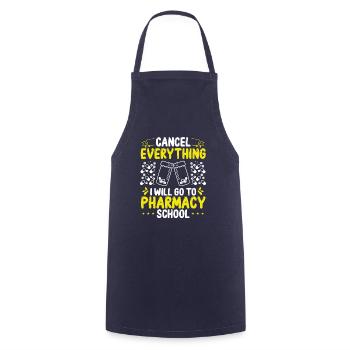 Pharmacy Student I will go to Pharmacy School - Cooking Apron - navy - Front - AI Model Male 185 dark (185cm)