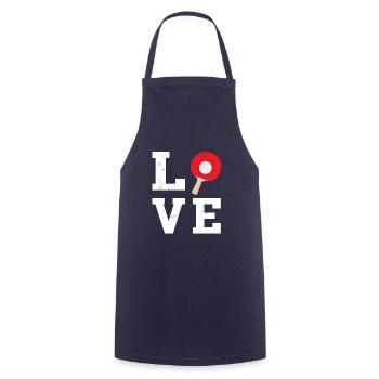 Tischtennis Love Tischtennisspieler Geschenk - Kochschürze - Navy - Vorne - AI Model Male 185 dark (185cm)