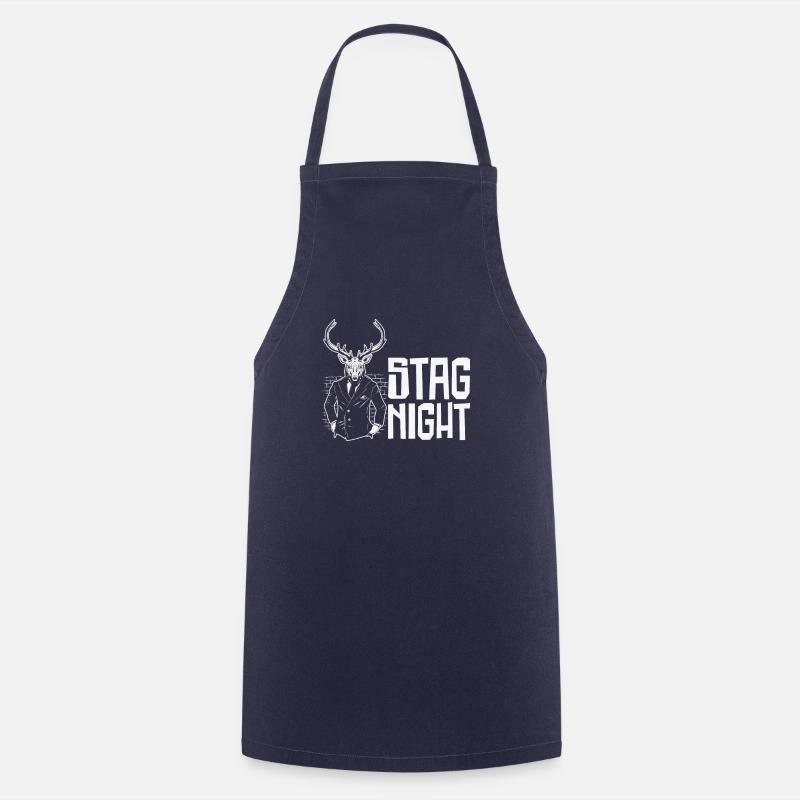 Bachelor Stag Night Drinking Celebration - Cooking Apron - navy