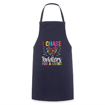 Fournisseur de garderie Chase Toddlers Childcare Teacher - Tablier de cuisine - marine - Devant - AI Model Male 185 dark (185cm)