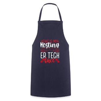 Emergency Room Nurse Resting ER Tech ER Nursing - Cooking Apron - navy - Front - AI Model Male 185 dark (185cm)
