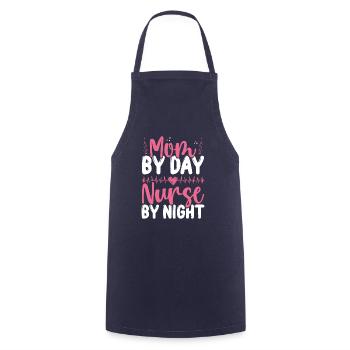 INFIRMIÈRE de l’AIIC Maman infirmière de nuit Infirmière Maman - Tablier de cuisine - marine - Devant - AI Model Male 185 dark (185cm)
