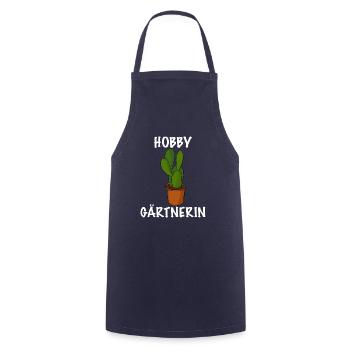 Hobby Gärtnerin Pflanze das Gärtnerin Shirt - Kochschürze - Navy - Vorne - AI Model Male 185 dark (185cm)