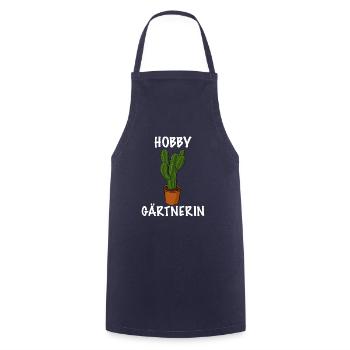 Hobby Gärtnerin Pflanze das Gärtnerin Shirt - Kochschürze - Navy - Vorne - AI Model Male 185 dark (185cm)