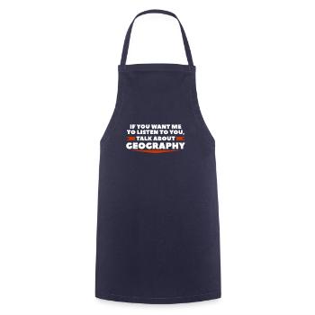 If You Want Me To Listen To You Talk About - Cooking Apron - navy - Front - AI Model Male 185 dark (185cm)