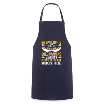 Gold Panner Back Injury Pain Replacement Miner - Kochschürze - Navy - Vorne - AI Model Male 185 dark (185cm)