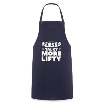 Less Talky More Lifty Weightlifting Weightlifter - Kochschürze - Navy - Vorne - AI Model Male 185 dark (185cm)