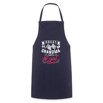 Great Grandma Says Girl Pregnancy Announcement - Kochschürze - Navy - Vorne - AI Model Male 185 dark (185cm)