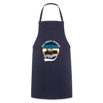 Lagerarbeiter Warenhaus Gabelstaplerfahrer - Kochschürze - Navy - Vorne - AI Model Male 185 dark (185cm)
