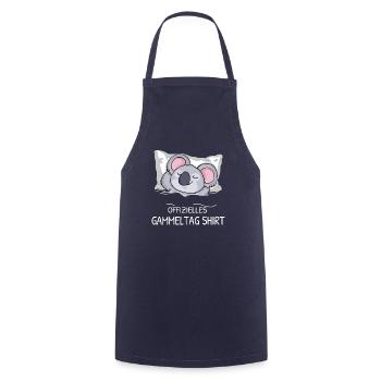 Offizielles Gammeltag Shirt Koala Faulenzer - Kochschürze - Navy - Vorne - AI Model Male 185 dark (185cm)