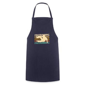 Rétro Vintage Classic Freerunning Freerunner - Tablier de cuisine - marine - Devant - AI Model Male 185 dark (185cm)