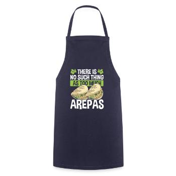 Colombian American Food Venezuelan Arepa - Cooking Apron - navy - Front - AI Model Male 185 dark (185cm)
