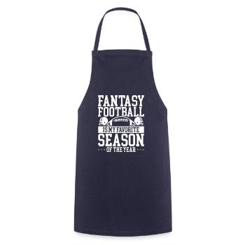 Fantasy Football est mon joueur de saison préféré - Tablier de cuisine - marine - Devant - AI Model Male 185 dark (185cm)