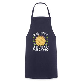 Venezuelan Food Wait I smell Arepas Colombian Food - Cooking Apron - navy - Front - AI Model Male 185 dark (185cm)