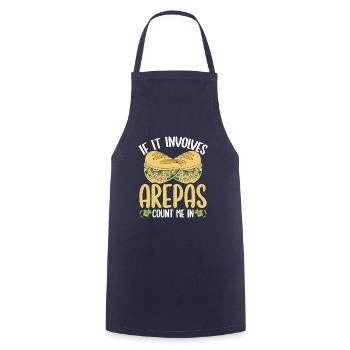 Colombian Arepa Lover Count me in Venezuelan Food - Cooking Apron - navy - Front - AI Model Male 185 dark (185cm)
