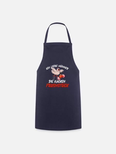 Funny Chicken - Kochschürze - Navy