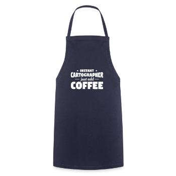 Instant Cartographer Just Add Coffee Cartography - Cooking Apron - navy - Front - AI Model Male 185 dark (185cm)