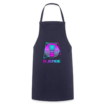Retro Vintage Classic Djembe Player Instrument - Cooking Apron - navy - Front - AI Model Male 185 dark (185cm)