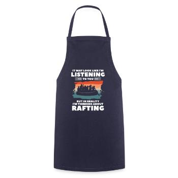 In Reality I'm Thinking About Rafting Kayaking Kay - Kochschürze - Navy - Vorne - AI Model Male 185 dark (185cm)