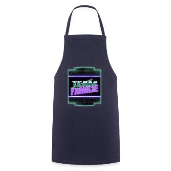sprüche geek weihnachten geschenkidee humor - Kochschürze - Navy - Vorne - AI Model Male 185 dark (185cm)