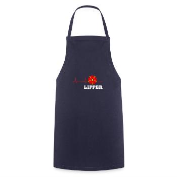 Lipper Lipperland Ostwestfalen Lippe - Kochschürze - Navy - Vorne - AI Model Male 185 dark (185cm)