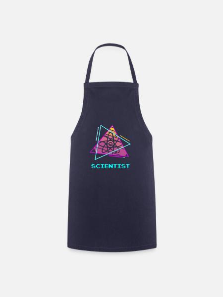 Retro Scientist Chemistry Physics Science - Kochschürze - Navy