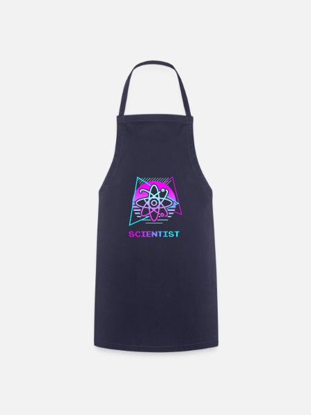 Retro Scientist Chemistry Physics Science - Kochschürze - Navy