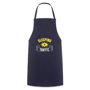sleeping in traffic - Cooking Apron - navy - Front - AI Model Male 185 dark (185cm)
