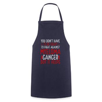 Myeloma Cancer Awareness Have to be Crazy Fighter - Kochschürze - Navy - Vorne - AI Model Male 185 dark (185cm)