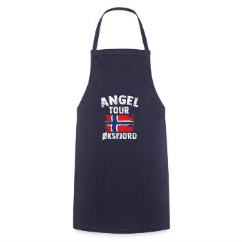 Öksfjord - Angel Tour Norway personnalisable - Tablier de cuisine - marine - Devant - AI Model Male 185 dark (185cm)