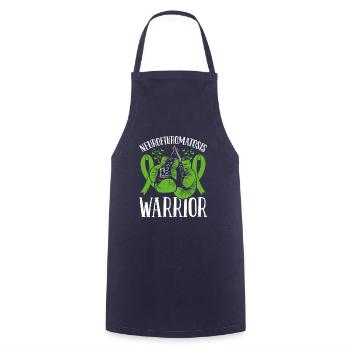 Neurofibromatosis Warrior Awareness Ribbon Month - Cooking Apron - navy - Front - AI Model Male 185 dark (185cm)