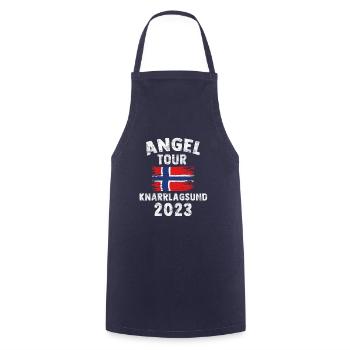 KNARRLAGSUND 2023 Angel Tour Norwegen - Kochschürze - Navy - Vorne - AI Model Male 185 dark (185cm)