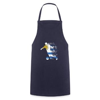 Uruguay National Team World Cup - Cooking Apron - navy - Front - AI Model Male 185 dark (185cm)