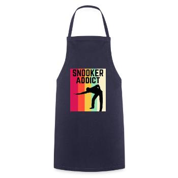 Snooker Addict Snooker Fan Colourful Snooker Lover - Cooking Apron - navy - Front - AI Model Male 185 dark (185cm)